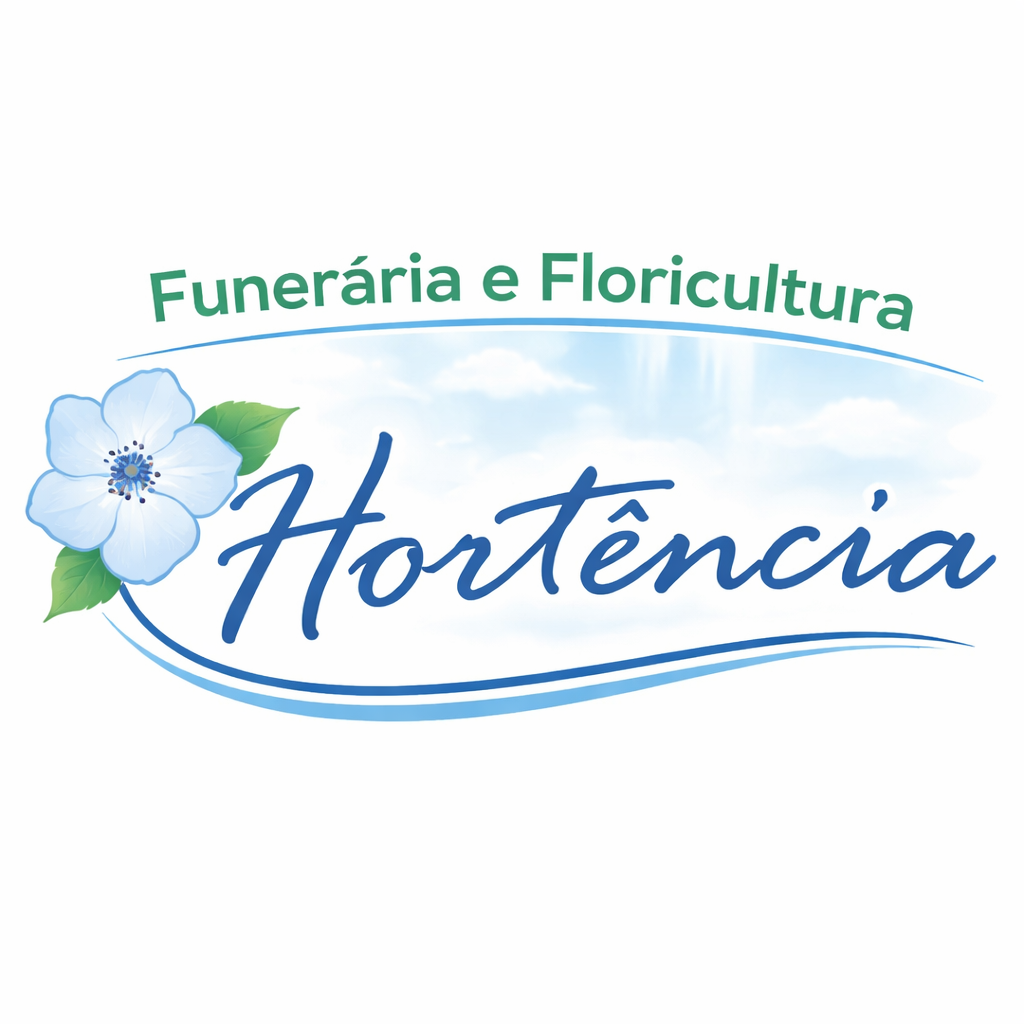 Logomarca da empresa Funerária e Floricultura Hortência