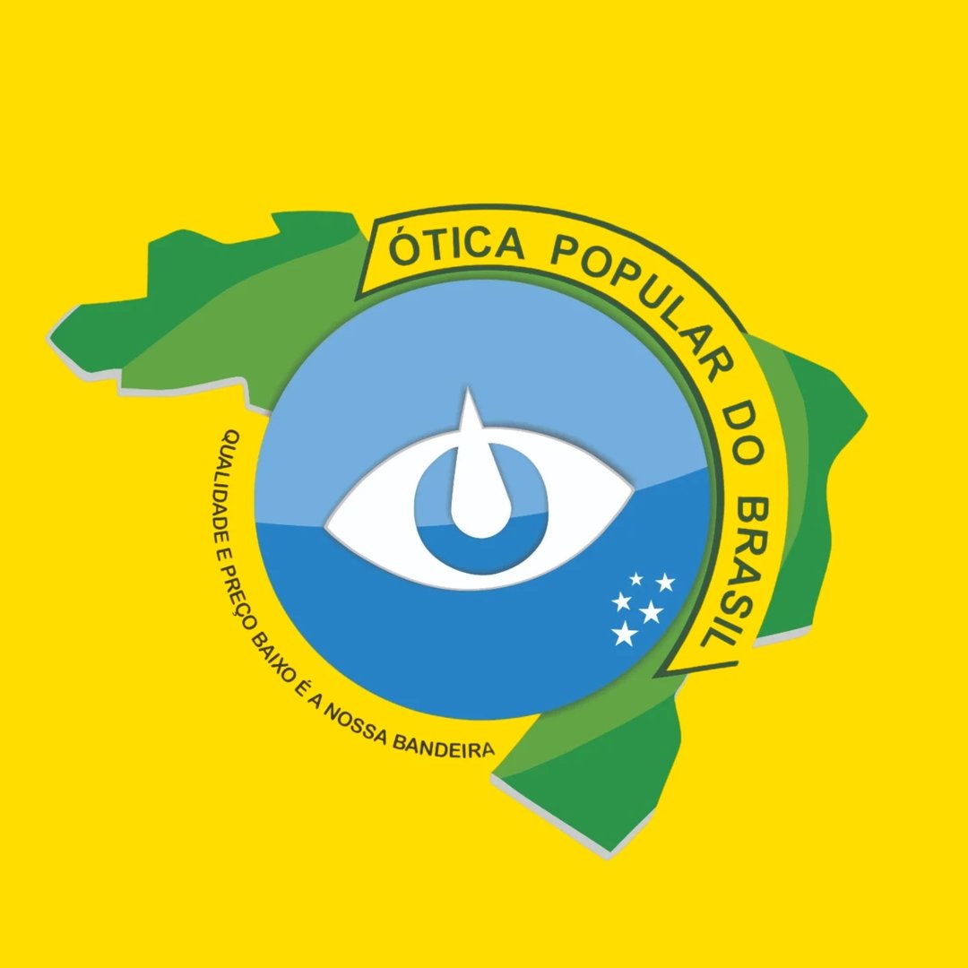 Logomarca da empresa Ótica Popular do Brasil - Loja 04