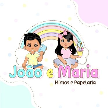 logo da empresa João e Maria - Mimos e Papelaria