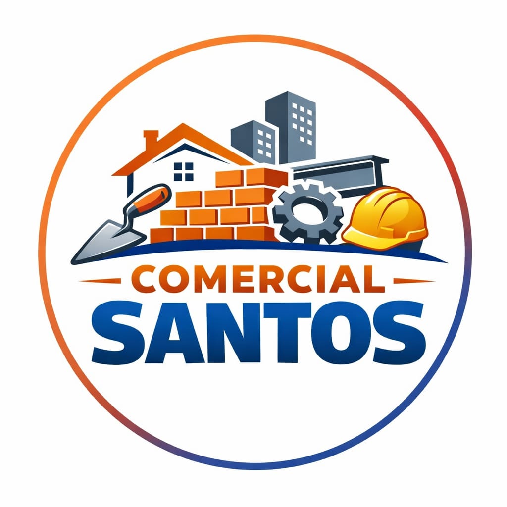 Logomarca da empresa Comercial Santos Material de Construção