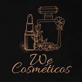 Logomarca da empresa WE Cosméticos - Presentes e Maquiagens