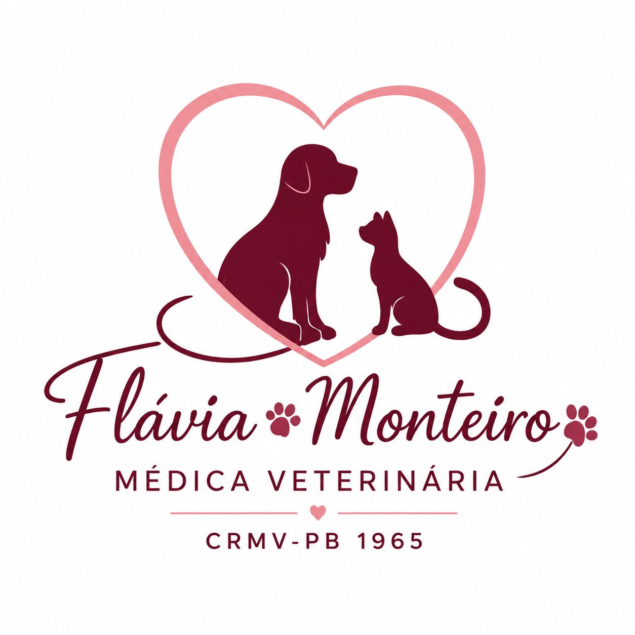 Logomarca da empresa Flávia Monteiro Vet - Médica Veterinária