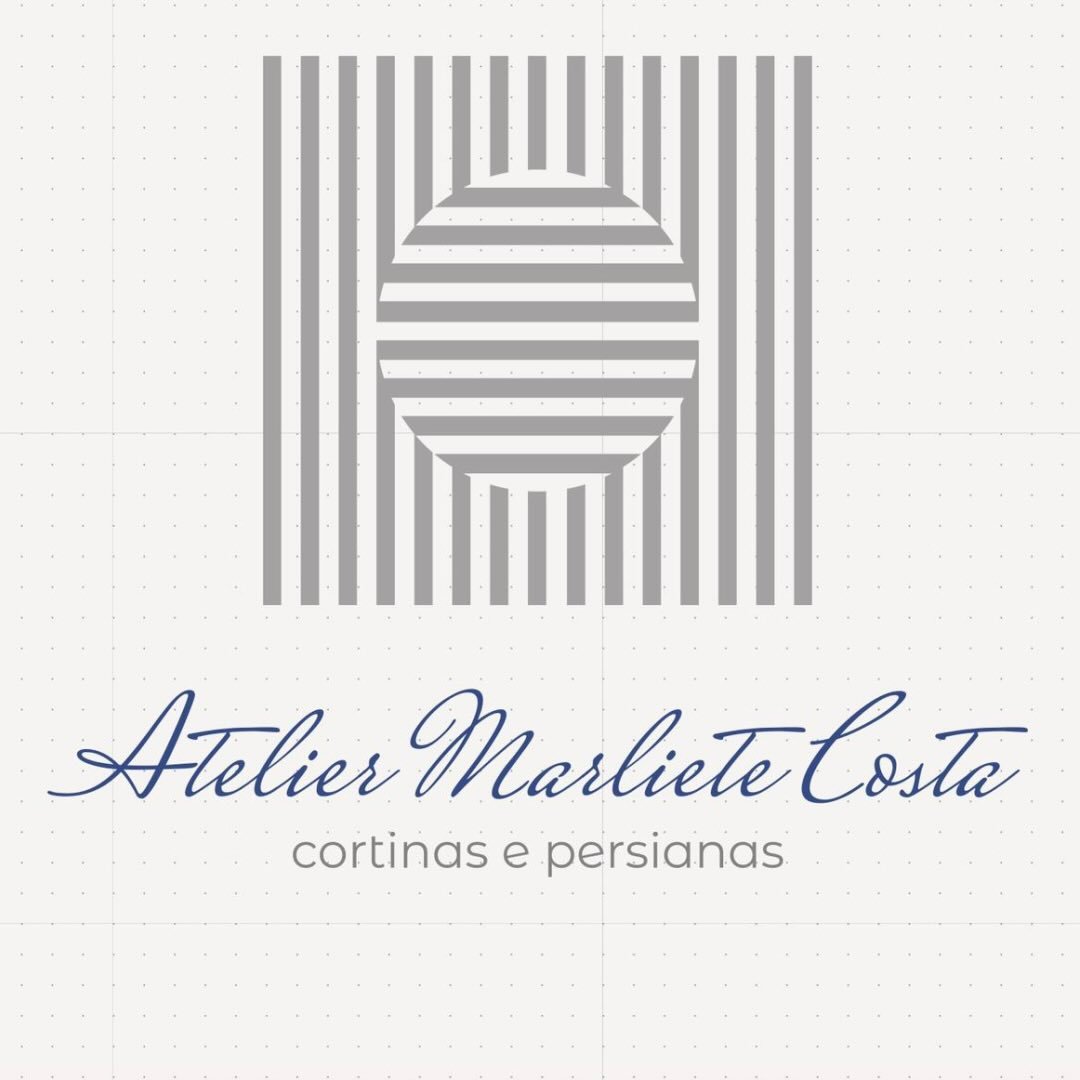 Logomarca da empresa Atelier Marliete Costa - Cortinas e Persianas