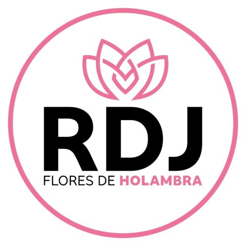Logomarca da empresa RDJ Flores de Holambra Flores e Plantas Naturais