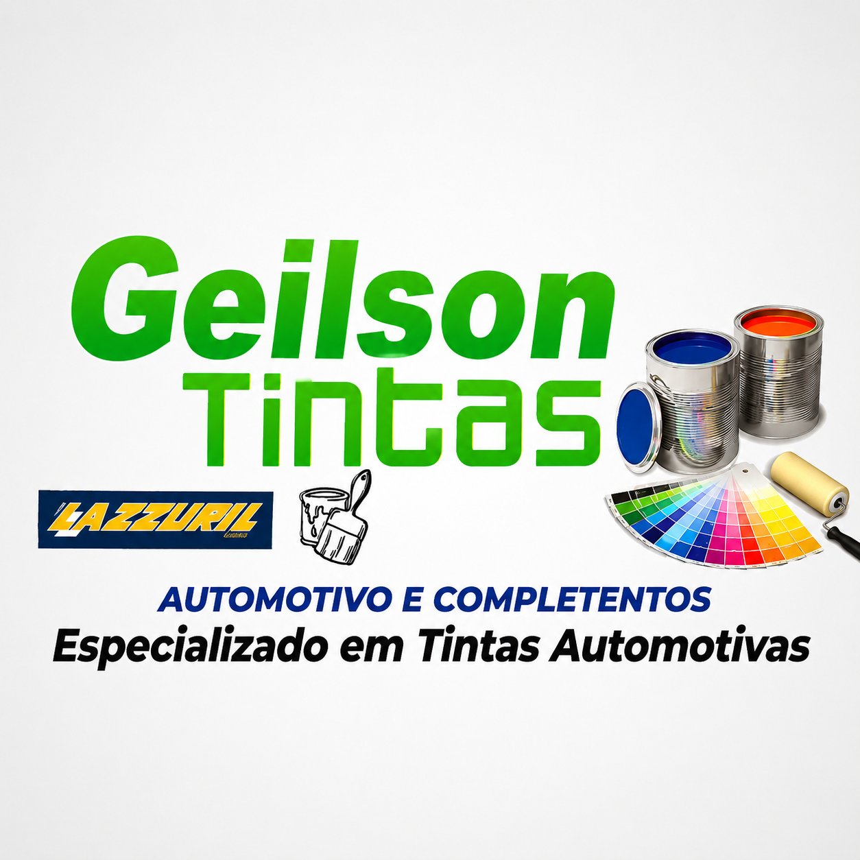 Logomarca da empresa Geilson Tintas Automotivas e Complementos