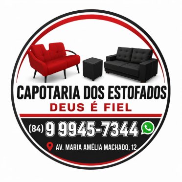 logo da empresa Capotaria dos Estofados Deus é Fiel