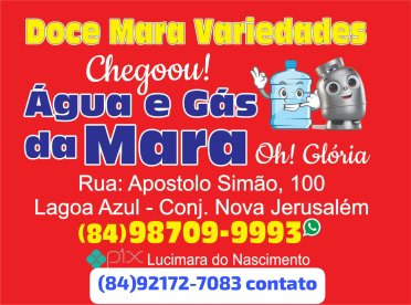 logo da empresa Doce mara variedades chegou Água e gas