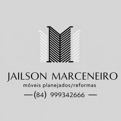 Logomarca da empresa JM Marcenaria - Móveis Planejados