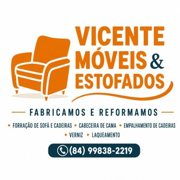 logo da empresa Vicente Móveis e Estofados