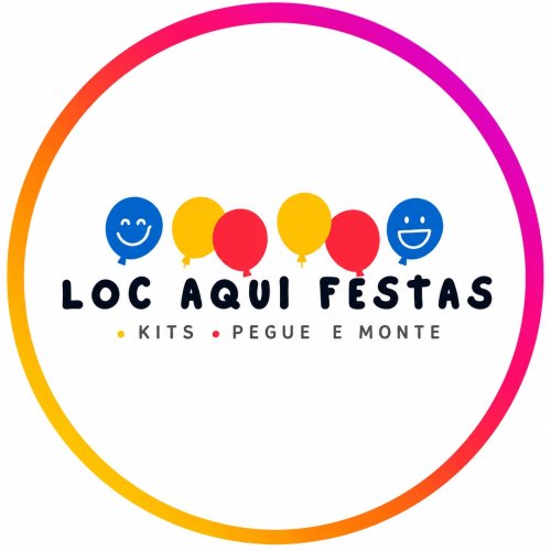 Logomarca da empresa Loc Aqui Festas