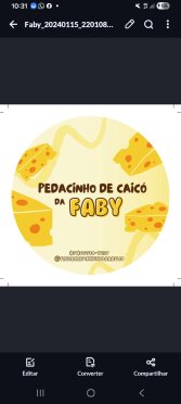 logo da empresa Pedacinho de caico da faby