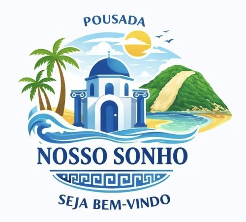 Logomarca da empresa Pousada Nosso Sonho | Hospedagem Ponta Negra