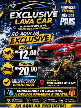 logo da empresa Exclusive lava car
