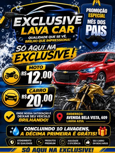 Logomarca da empresa Exclusive lava car