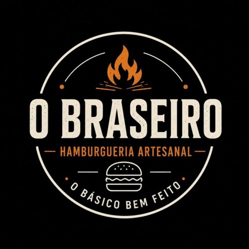 Logomarca da empresa O Braseiro - Hamburgueria e Açaiteria | Ponta Negra