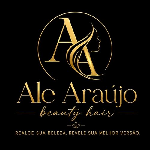 Logomarca da empresa Ale Araújo Beauty Hair - Salão de Beleza e Esmalteria