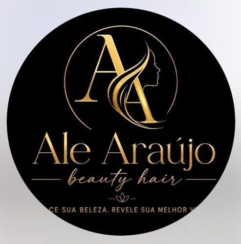 Logomarca da empresa Ale Araújo Beauty Hair - Salão de Beleza e Esmalteria