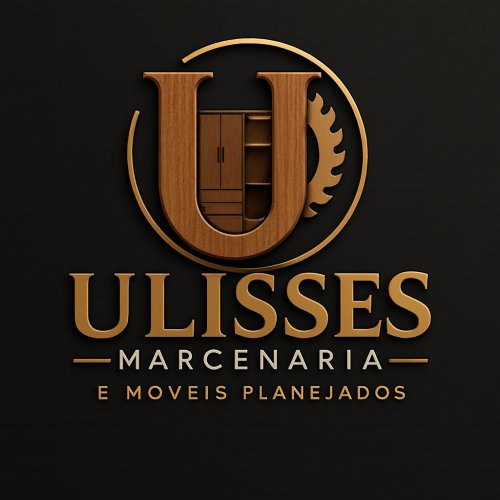 Logomarca da empresa Ulisses Marcenaria e Móveis Planejados