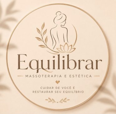 logo da empresa Equilibrar- Espaço de estética e massagem