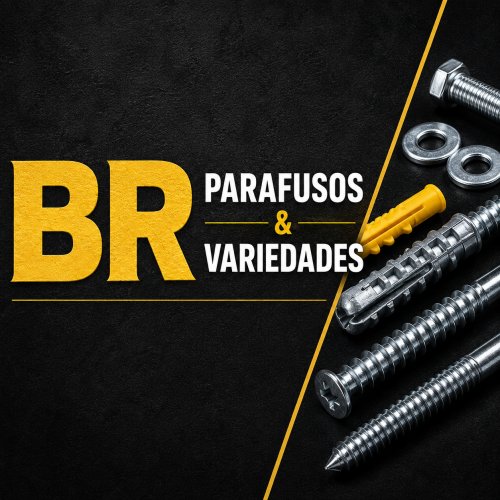 Logomarca da empresa BR Parafusos - Ferramentas e Chaveiro