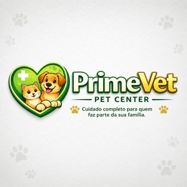 logo da empresa Prime Vet Pet Center | Pet Shop | Estética e Clínica Veterinária