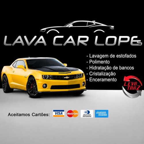 Logomarca da empresa LavaCar Lopes Lava Jato Extremoz