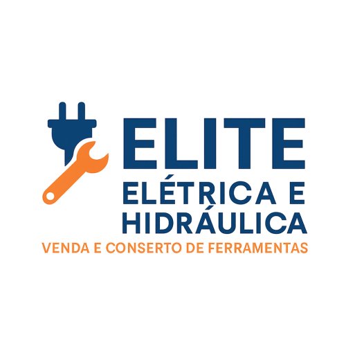 Logomarca da empresa Elite Elétrica e Hidráulica - Venda e Conserto de Ferramentas