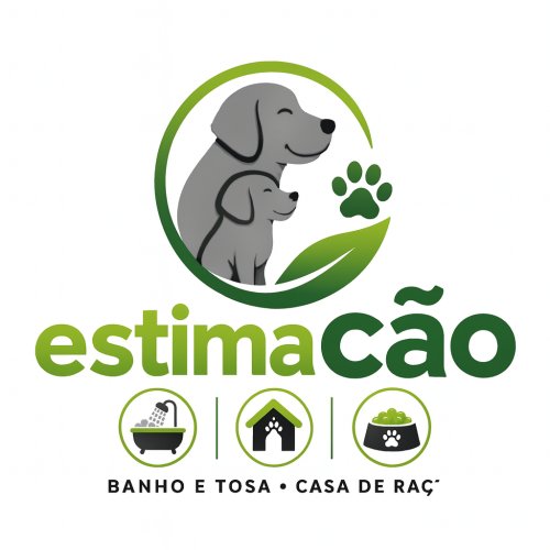 Logomarca da empresa Estimacão Banho e Tosa