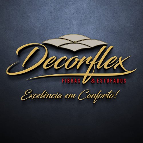 Logomarca da empresa Decorflex Fibras e Estofados