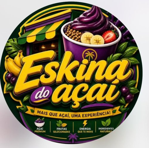 Logomarca da empresa Eskina do Açaí