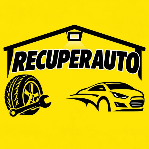 Logomarca da empresa Recuperauto - Oficina de Funilaria e Pintura