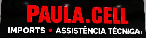 Logomarca da empresa Paula.Cell Imports - Conserto e Acessórios