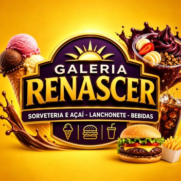 logo da empresa Galeria Renascer | Sorveteria e Açaiteria