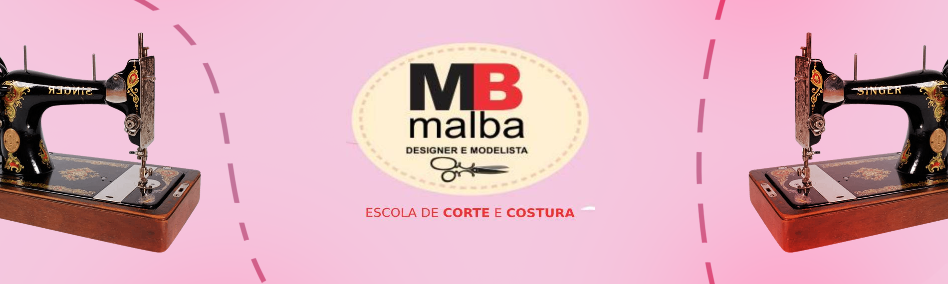 banner da empresa Malba Ateliêr Escola de Corte e Costura