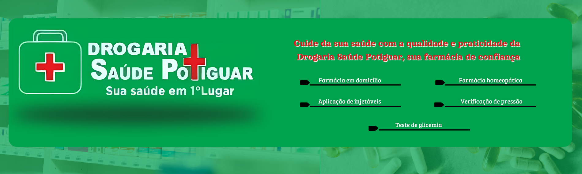 banner da empresa Drogaria Saúde Potiguar