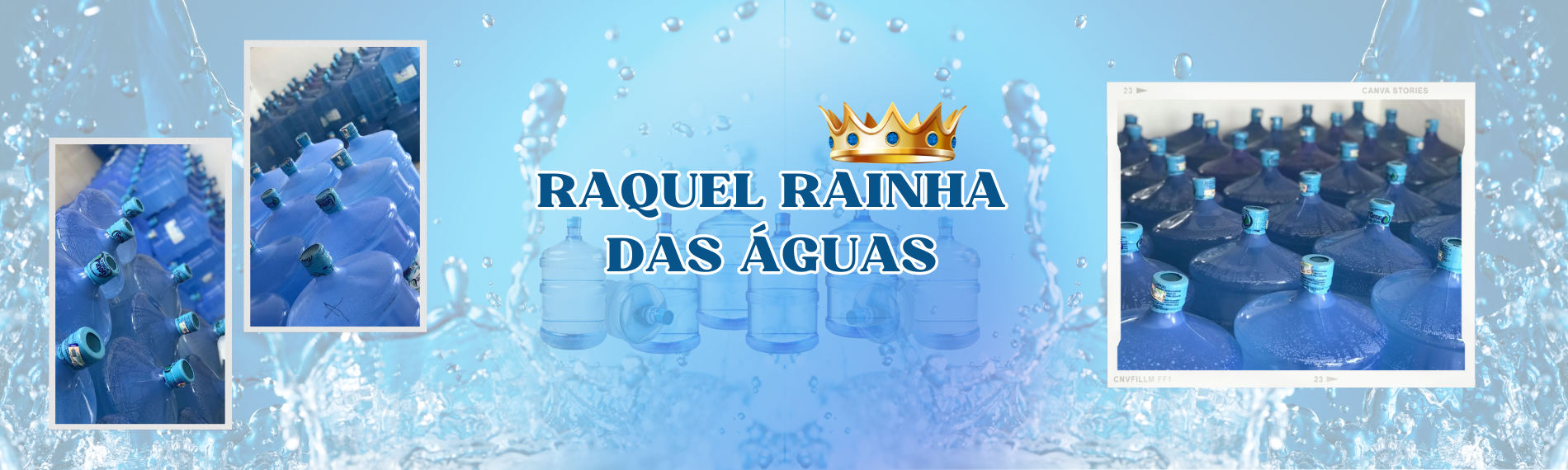banner da empresa Raquel Rainha das Águas