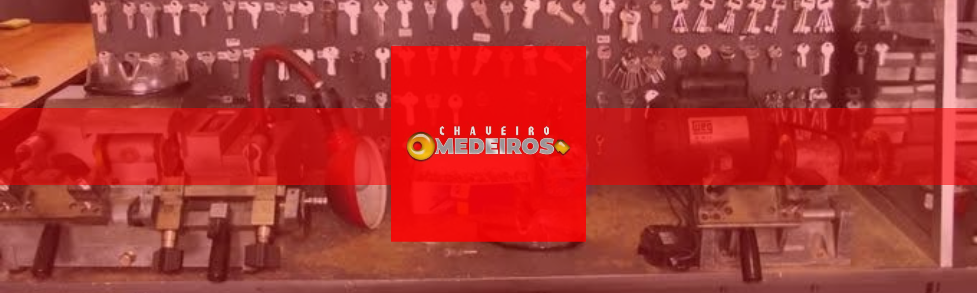 banner da empresa Chaveiro Medeiros - Chaves Codificadas