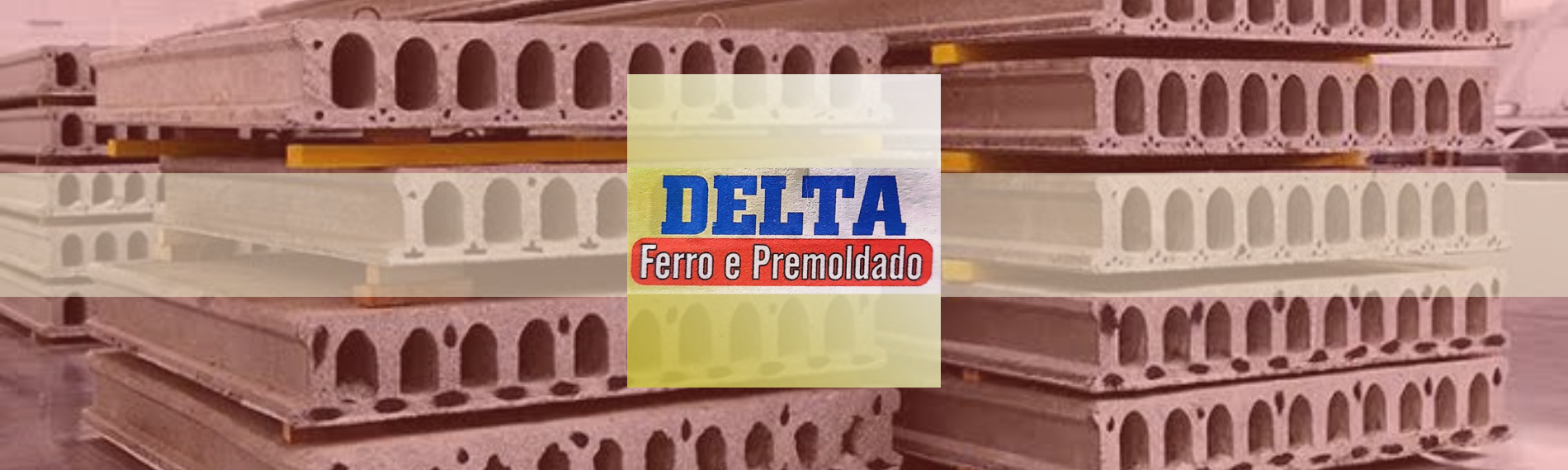 banner da empresa Delta Pré-Moldados