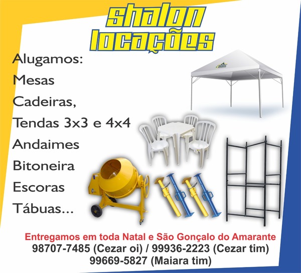 foto 1 de Shalon Locações Andaime, Escoras, Mesas, Cadeiras e Tendas