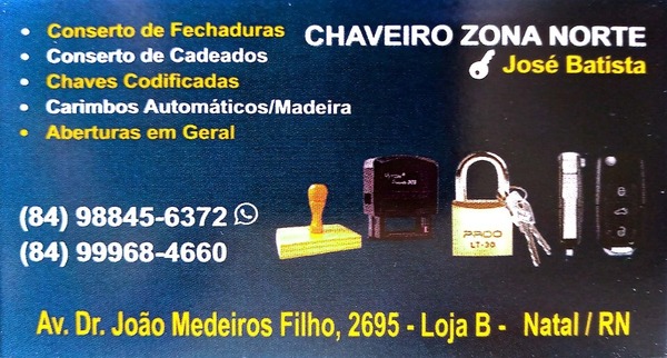 foto 1 de Chaveiro Zona Norte