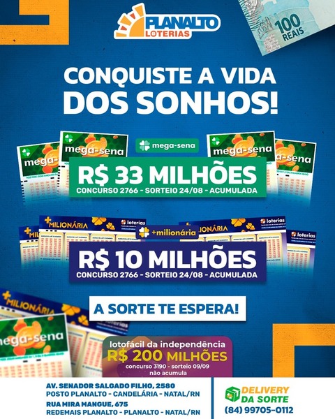 foto 2 de Planalto Loterias Natal - Bolões Delivery