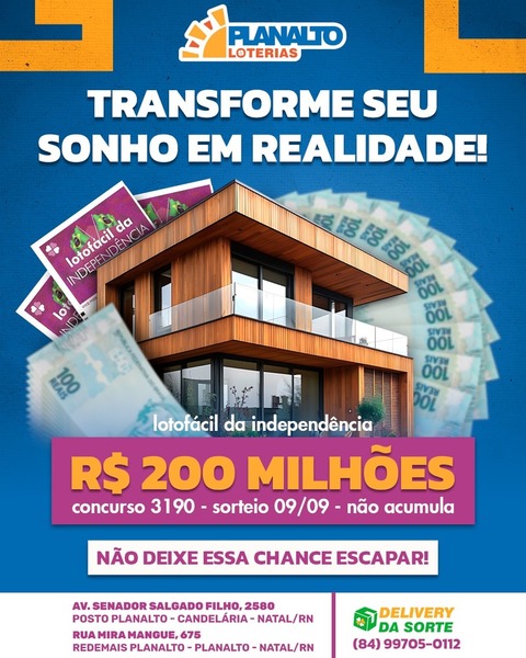 foto 3 de Planalto Loterias Natal - Bolões Delivery