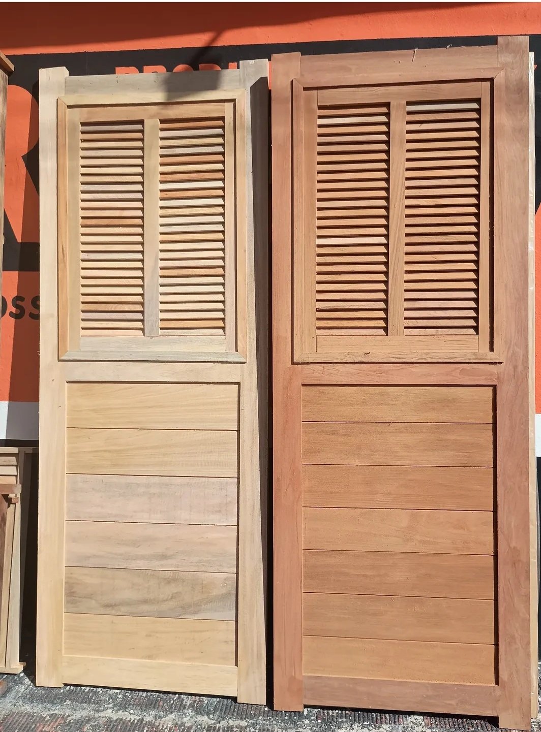 Portas angelim  e jatobá, madeiras nobres brasileiras de alta dureza e resistência