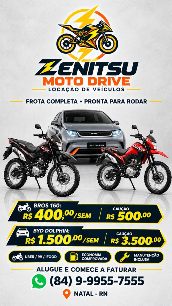 foto 4 de ZENITSU Moto Drive - Locação de Veículos