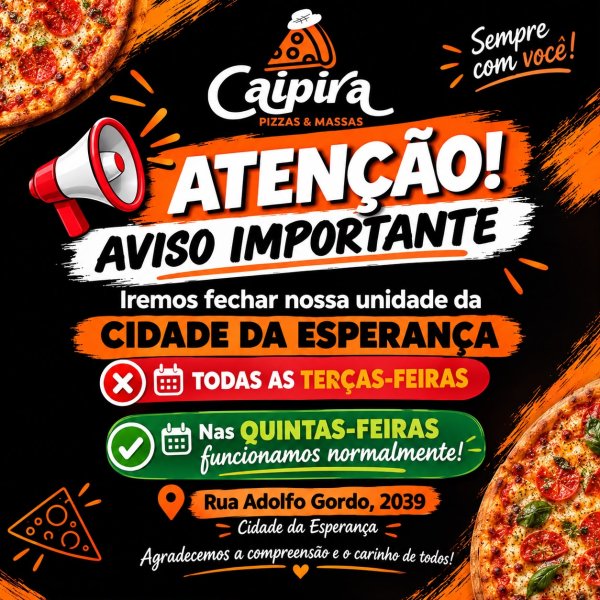 foto 1 de Caipira Rodízio Pizzas e Massas - Cidade da Esperança