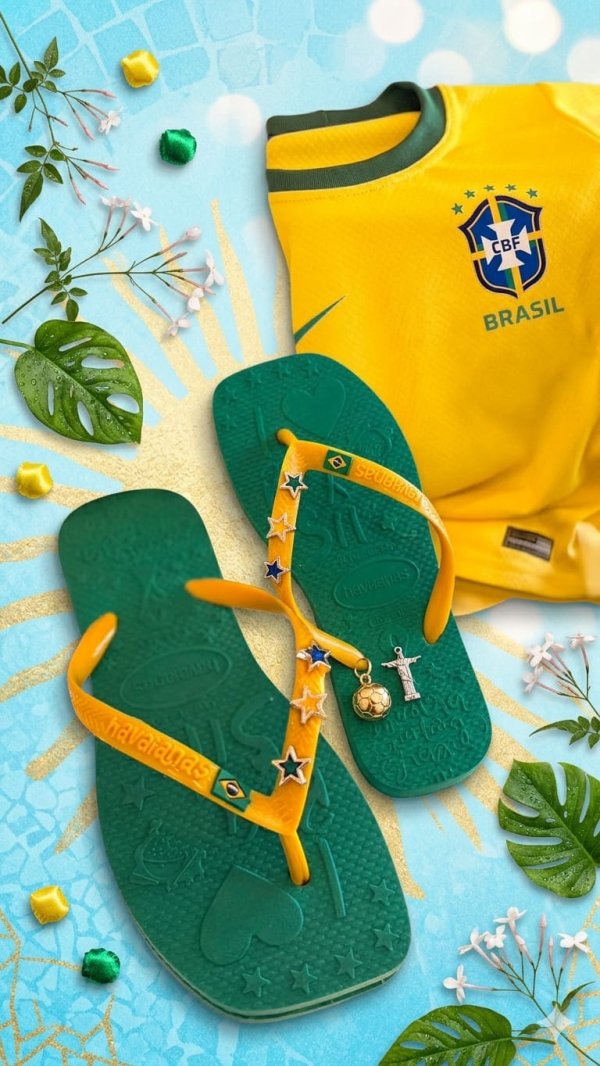 oferta Kit Da Copa Camiseta + Chinelo da empresa BM Calçados