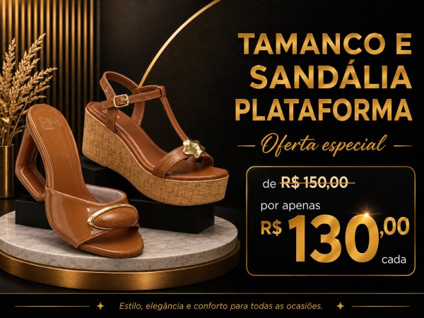 oferta Tamanco e Sandália Plataforma da empresa BM Calçados