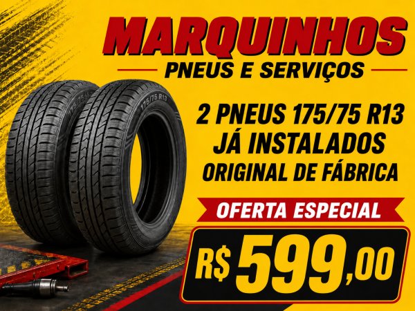 oferta 2 Pneus 175/75 R13 da empresa Marquinhos Pneus e Serviços | Borracharia