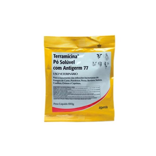 oferta Terramicina Pó Solúvel Com Anti Germ 77 da empresa Caio Rações