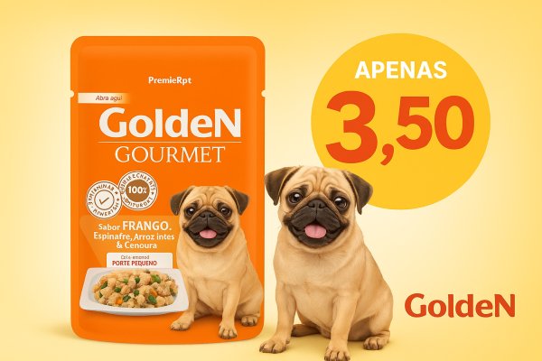 oferta Gourmet Golden Cães Pequeno Porte Frango da empresa Caio Rações